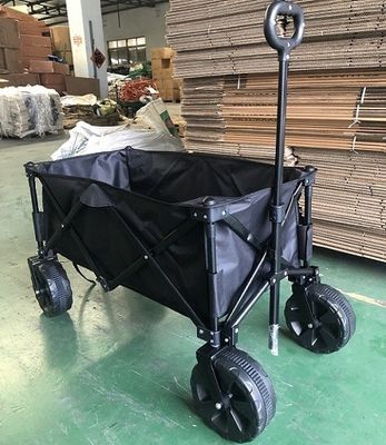Chariot campant se pliant résistant de festival du chariot 70kg de chariot pliant noir de chariot