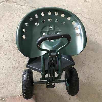 Le roulement réglable de jardin fonctionnent Seat roulant Seat pour le chariot de jardinage avec le pivot Seat