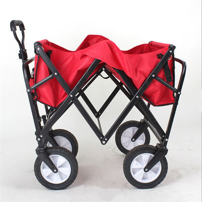 Le jardin se pliant à quatre roues pliant de chariot de chariot tirent résistant
