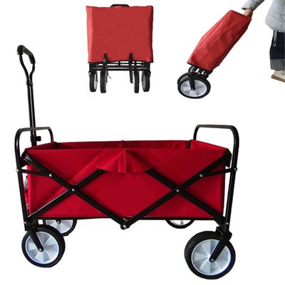 Voiture de jardin en extérieur pliable roues en PVC roue étroite poignée d'étirement