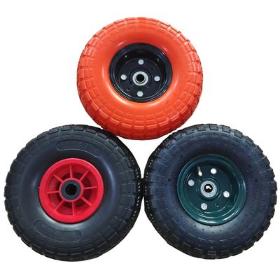 Roues en caoutchouc massif noir pour équipements industriels disponibles avec frein optionnel