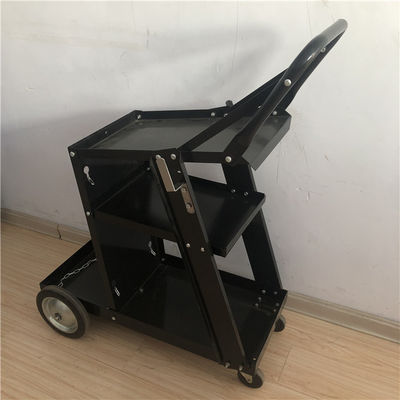 Le chariot noir de Cart Rolling Welding de soudeuse des rangées MIG du fer 3 avec des tiroirs échouent le stockage