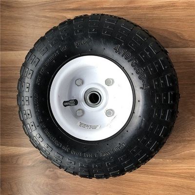 350 4 Rim Sack Barrow Wheel blanc roues en caoutchouc de brouette de 10 pouces pour des chariots