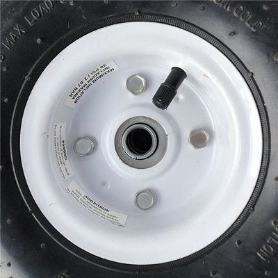 350 4 Rim Sack Barrow Wheel blanc roues en caoutchouc de brouette de 10 pouces pour des chariots