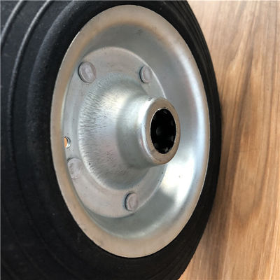roues 8x2 en caoutchouc solides pour les pneus en caoutchouc solides de hub en acier de chariots pour le chariot