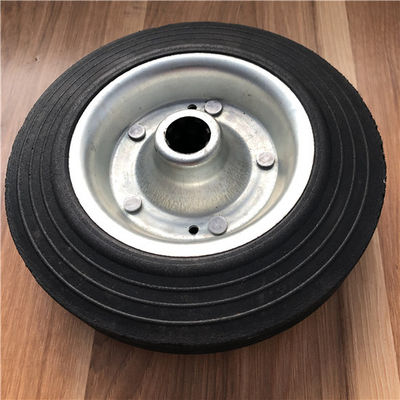 roues 8x2 en caoutchouc solides pour les pneus en caoutchouc solides de hub en acier de chariots pour le chariot