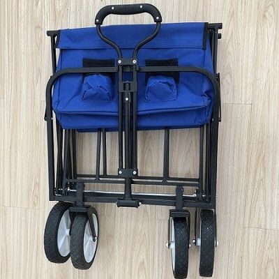 Voiture pliable pliable, chariot de plage de grande capacité, chariot pliable pour le sport, le shopping, le camping