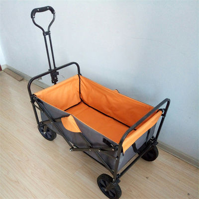 Chariot se pliant extérieur de chariot de 4 roues de chariot de cadre pliable d'acier inoxydable