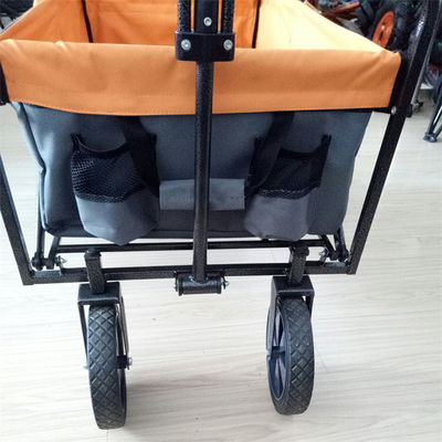 Chariot se pliant extérieur de chariot de 4 roues de chariot de cadre pliable d'acier inoxydable