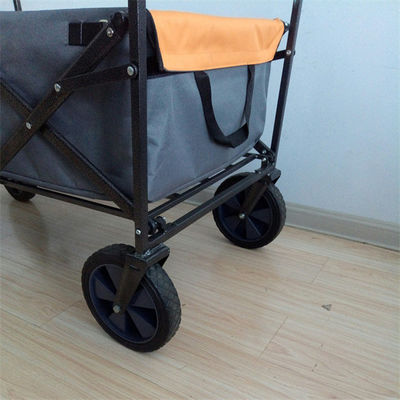 Chariot se pliant extérieur de chariot de 4 roues de chariot de cadre pliable d'acier inoxydable