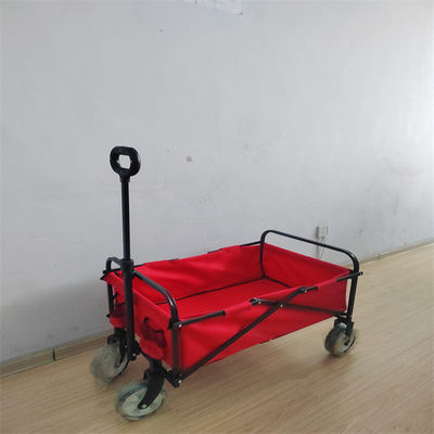 Chariot se pliant facile de pliage de PVC du chariot de plage 600D pour la petite taille de roue d'épiceries