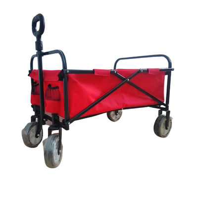 Chariot se pliant facile de pliage de PVC du chariot de plage 600D pour la petite taille de roue d'épiceries