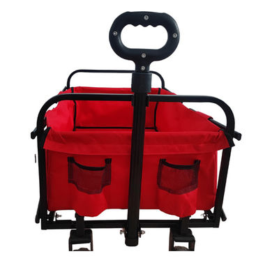 Chariot se pliant facile de pliage de PVC du chariot de plage 600D pour la petite taille de roue d'épiceries