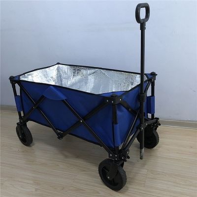 Chariot pliable léger pliant du chariot 600D de chariot de roue de PVC avec la couche d'isolation