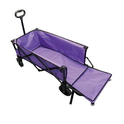 Chariot pliable populaire de plage de pliage de roue de PVC du chariot 128cm de chariot avec l'extension