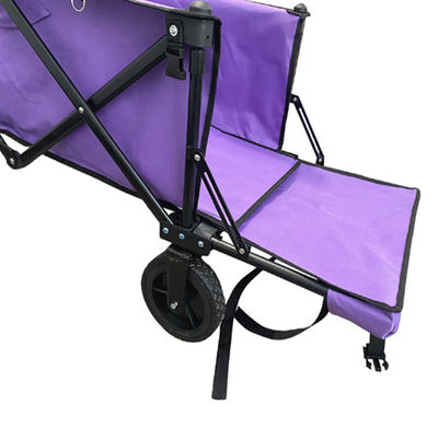 Chariot pliable populaire de plage de pliage de roue de PVC du chariot 128cm de chariot avec l'extension