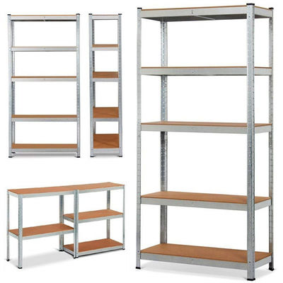 Garage résistant de système de rayonnage de Boltless de rangées du support 5 de stockage de 900*450*1800 Boltless