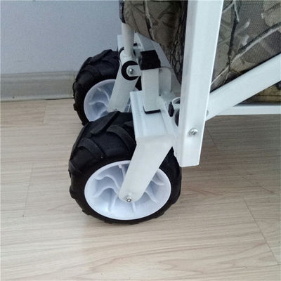 Le chariot de pliage de 7 pouces toutes les roues de terrain échouent de grandes roues de chariot pliant