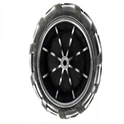 Le chariot de pliage de 7 pouces toutes les roues de terrain échouent de grandes roues de chariot pliant