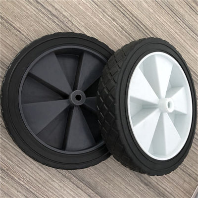 PVC roues solides fois en caoutchouc dures de chariot à chariot des roues 20cm de 8 pouces