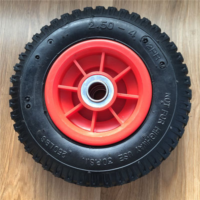 250-4 roues en plastique de chariot à main de Rim Pneumatic Trolley Wheels 21CM pneumatiques