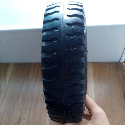 350-6 roues pneumatiques en acier rouges de camion de sac à Rim Pneumatic Trolley Wheels Rubber