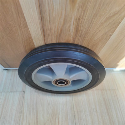 Chariot pneus en caoutchouc solides de rechange plate en caoutchouc solide de roues de 8 pouces pour le camion de main