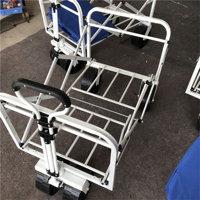 Chariot campant pliant de pliage de chariot à poignée escamotable avec les roues en caoutchouc pp
