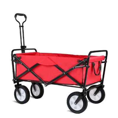 Chariot pliant rouge de service extérieur pliant de chariot de jardin de mode