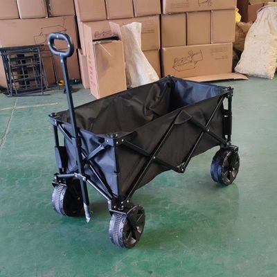 Chariot campant se pliant résistant de festival du chariot 70kg de chariot pliant noir de chariot