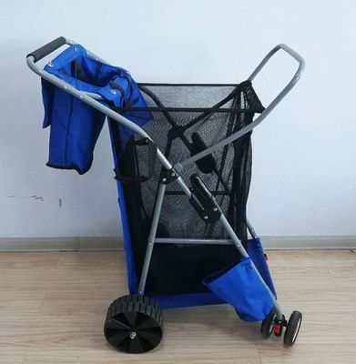 pliage de tissu de 600D Oxford pêchant le chariot de pêche pliant à chariot avec la grande roue