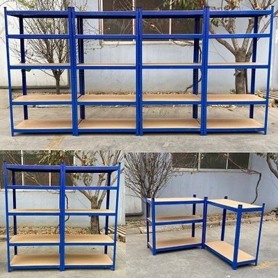 Support de étagère résistant de rayonnage en métal de garage de stockage de 5 rangées de forces de défense principale Boltless