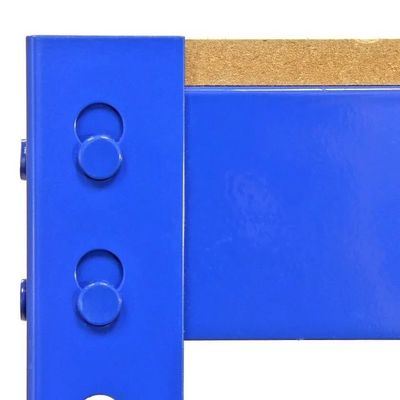Bleu à la maison d'unité de stockage d'étagère en métal de rangée de Boltless 5