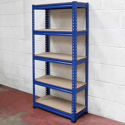 Bleu à la maison d'unité de stockage d'étagère en métal de rangée de Boltless 5