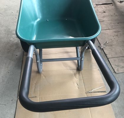 Pneumatique se pliant résistant de brouette en acier en plastique de 2 roues de chariot à main