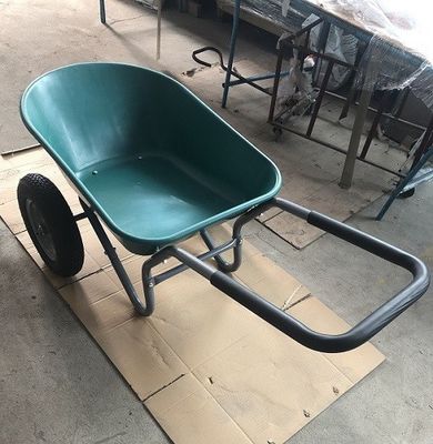 Pneumatique se pliant résistant de brouette en acier en plastique de 2 roues de chariot à main