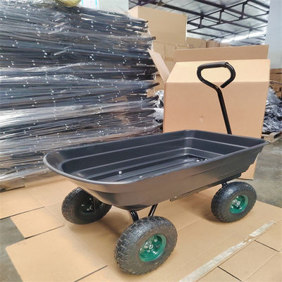 jardin 75L vidant le chariot de jardin de noir de chariot Tipper Garden Trolley Tipper