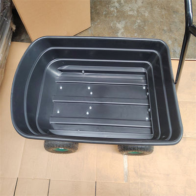 chariot de décharge de jardin de la capacité 50L sur le jardin Tipper Truck de brouette de roue