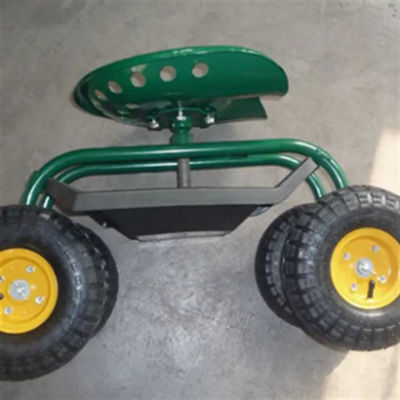 Chariot de roulement orientable de roulement en acier de scooter en métal de Seat de travail de Seat de travail de chariot de jardin
