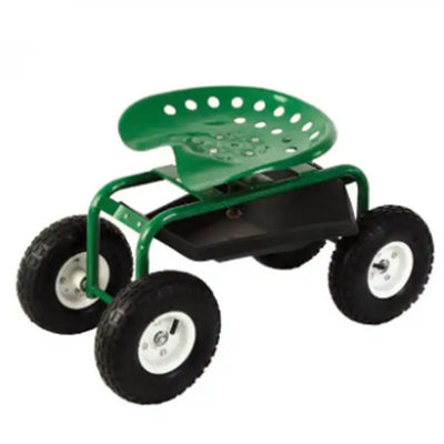 Chariot de roulement orientable de roulement en acier de scooter en métal de Seat de travail de Seat de travail de chariot de jardin