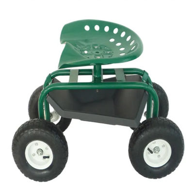 Chariot de roulement orientable de roulement en acier de scooter en métal de Seat de travail de Seat de travail de chariot de jardin