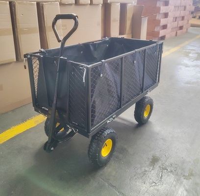 Chariot de jardin de service de devoir de Mesh Cart Steel Trolley Heavy de jardin d'extra large