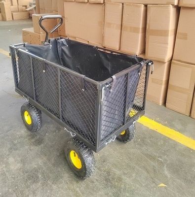 Chariot de jardin de service de devoir de Mesh Cart Steel Trolley Heavy de jardin d'extra large