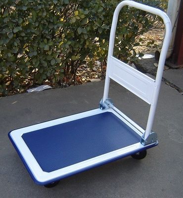 Chariot se pliant résistant 150kg de plate-forme roulant le chariot à plat de camion de main de chariot