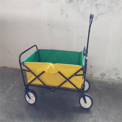Roues portatives de stockage d'activités 4 pliant le chariot de plage avec la poignée réglable