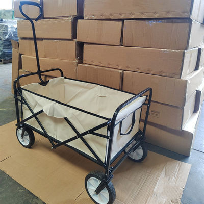 Biens pliables de chariot de chariot de jardin à quatre roues d'acier inoxydable