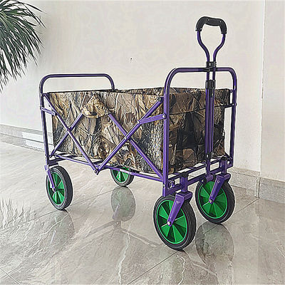 Chariot se pliant de revêtement de chariot de PVC avec les poches escamotables de tissu d'Oxford de double de poignée