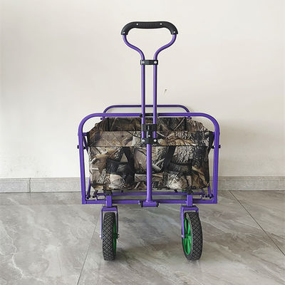 Chariot se pliant de revêtement de chariot de PVC avec les poches escamotables de tissu d'Oxford de double de poignée
