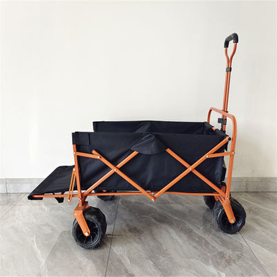 Chariots de achat à pique-nique de couleur adaptés aux besoins du client par roue extérieure d'OEM pliant le chariot