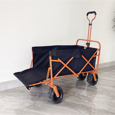 Chariots de achat à pique-nique de couleur adaptés aux besoins du client par roue extérieure d'OEM pliant le chariot